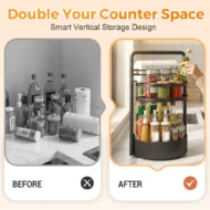 Multi-Functional Rotating Storage for Kitchen - Image 2