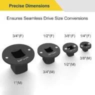 🔥Tools for confined spaces 🔥 Low Profile Impact Socket Adapter Set - Image 3