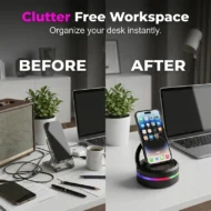 Portable Bluetooth Speaker with RGB Lights & Phone Stand - Image 2