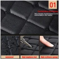 5 pcs Waterproof Leather Car Floor Mats - Image 10