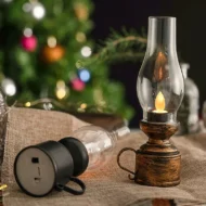 LED Vintage Kerosene Lamp Electronic Swing Candle - Image 10