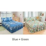 🥳SUMMER HOT SALE💞3-Piece Ruffled Bed Skirt Set - Image 17