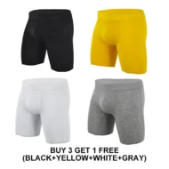 Men's Mid-Waist Stretch Sports Flat Briefs - Image 21