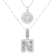 🎁New Year Sale 50% OFF💖2 Pack - Initial Letter Pendant Necklaces - Image 47