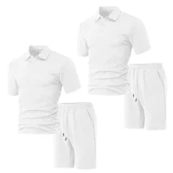 💞50K+ SOLD!💥🩳Men's Diamond Print 2-Piece Set – Ready in seconds! Soft, breathable top with easy shorts. No fuss, just style. Perfect for garden BBQs or coffee dates. - Image 13