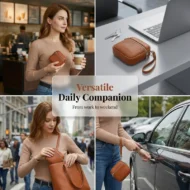 Minimalist Mini Coin Purse with Wrist Strap - Image 3