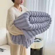 💫2025 Hot Sale🛏️Thickened rabbit plush&milk velvet cover blanket - Image 18