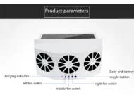 ✈️The New Solar Car Cooling Artifact [air circulation exhaust fan] - Image 3