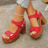 Women's Summer Platform One-Strap Sandals - Image 14