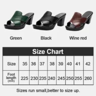 Women's Platform Slip on Chunky High Heel Sandals🌸 - Image 8