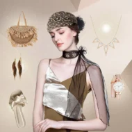 Ladies Floral Lace Headscarf - Image 8