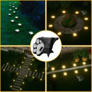 Solar Paw Print Garden Lights - Image 6