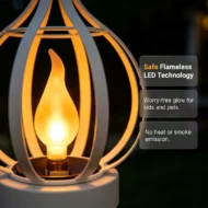 Realistic Flame Solar Hanging Lantern - Image 6