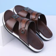📢📢50% OFF !! ⏰Men's Faux Leather Slip-On Sandals - Image 7