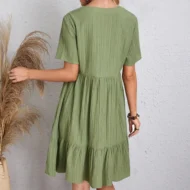 🔥Hot Sale 49% OFF💝Retro V-neck Loose Casual Dress - Image 10