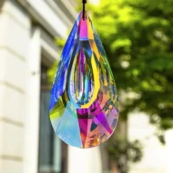 120 mm AB-colored hanging crystal prism suncatcher - Image 5