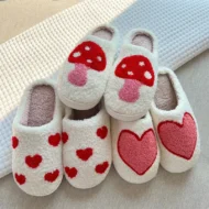 [Gift For Lover] Indoor Anti Slip Plush Slippers For Couples - Image 2
