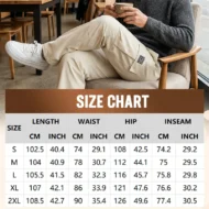 Men's Casual Cargo Pants with Multi-Pockets - Image 2