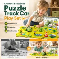 🎁Hot Sale 49% Off🔥Children's Educational Puzzle Track Car Play Set🚗 - Image 19