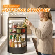 Multi-Functional Rotating Storage for Kitchen