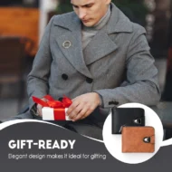 Men's Vintage Compact Zipper Wallet - Image 8