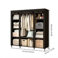 🔥Last Day Sale 49%🔥Easy-to-assemble wardrobe made of non-woven fabric - Image 2