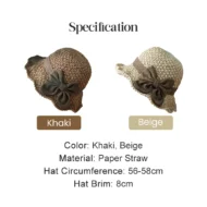 💥Hot Sales-49% OFF🔥Elegant Woven Straw Sun Hat with Bow - Image 10