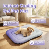 🐶🐱❄️Cooling Gel Mat for Pets Summer Heat Relief Pad Breathable Non-Toxic Cool Sleeping Mat for Dogs Cats