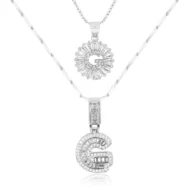 🎁New Year Sale 50% OFF💖2 Pack - Initial Letter Pendant Necklaces - Image 8