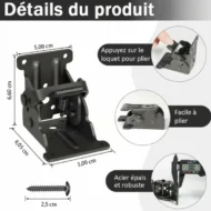 ⏳Limited 50% Discount🎁Heavy Duty Folding Table Leg Brackets with Self-Locking Hinges - Image 7