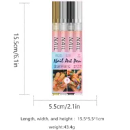 12-Color Professional Nail Art Pen Set - Image 9