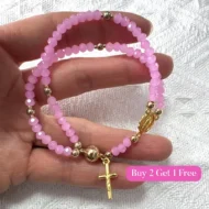 Double-Wrap Rosary Beaded Bracelet - Image 22