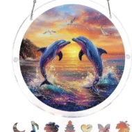 Acrylic Sunset & Sea Jigsaw Puzzle Window Hanging - Image 17