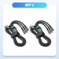 Transparent Luminous 3-in-1 Super Fast Charging Cable - Image 5