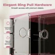 Foldable & Stackable Shoe Cabinet with Clear Doors - Image 7
