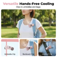 Portable Clip-On Fan with LED Display - Image 6