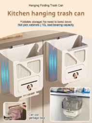 🔥While Supplies Last 50% OFF!🎉 Folding Hanging Kitchen Waste Trash Can🗑️