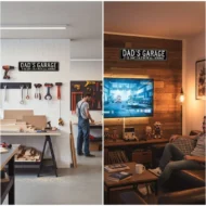 Retro Garage Sign for Dad 🔧❤️ – Iron Plaque, Humorous Man Cave Decor😂 - Image 2