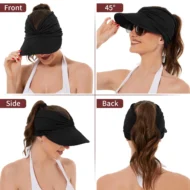 Women's UPF 50+ UV Protection Sun Visor Hat - Image 12