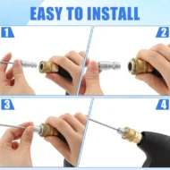Heavy Duty Hose High-Pressure Washer Spray Nozzle Kit for Drum Washing Machine - Image 5