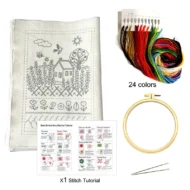 DIY Embroidery Stitch Practice Book Kit - Image 14