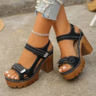 Women's Summer Platform One-Strap Sandals - Image 13