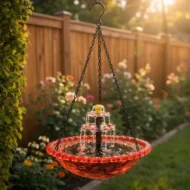 💞50K+ SOLD!🐦🌧️Vintage-Style Bird Feeder with Bath – Hangs anywhere, easy to fill. Attracts robins & blue tits. Perfect for nature lovers. 🏡✨ - Image 14