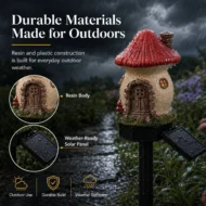 🎁2026 New Arrivals 50% OFF🌙🏡Solar Fairy-Tale Mushroom Cottage Garden Light - Image 5