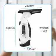 20W Cordless Rechargeable Window Vacuum Cleaner Set - Image 8