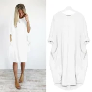 Hot sale💝 Women Casual Loose Pocket Long Sleeves Dress - Image 13
