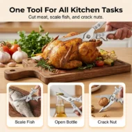 ✂️🍗 Heavy-Duty Multi-functional Kitchen Shears – Cuts Like a Beast! 🔪💪 - Image 5