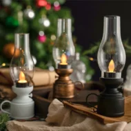 LED Vintage Kerosene Lamp Electronic Swing Candle - Image 5