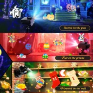 2-in-1 HD Remote Control Holiday Projector Lights - Image 6