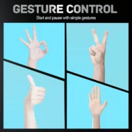 Auto Face Tracking Phone Holder with Gesture Control - Image 3